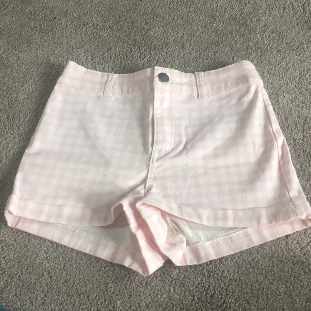H&M Gingham patterned high waist short